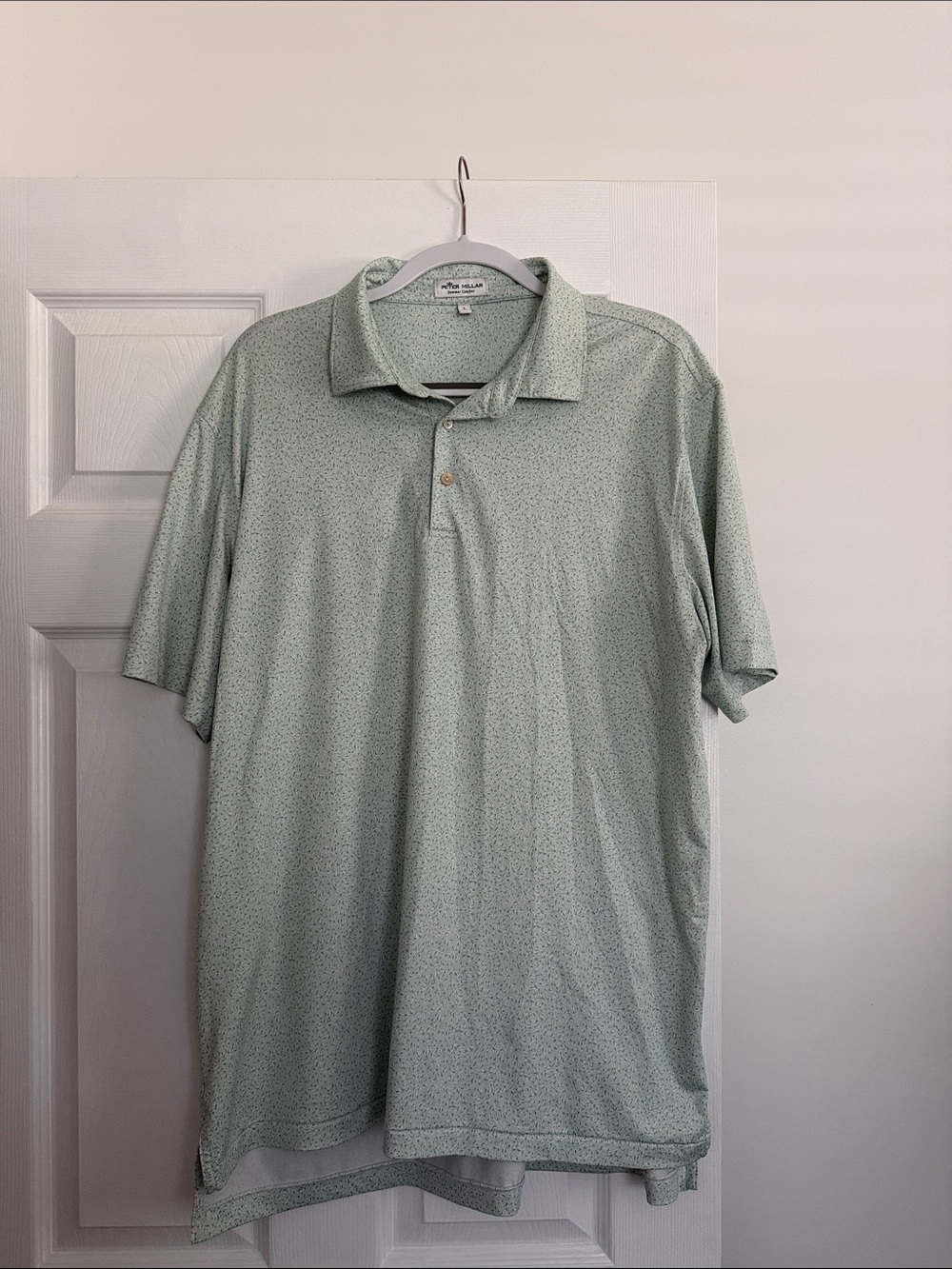Peter Millar Light Green Short Sleeve Polo
